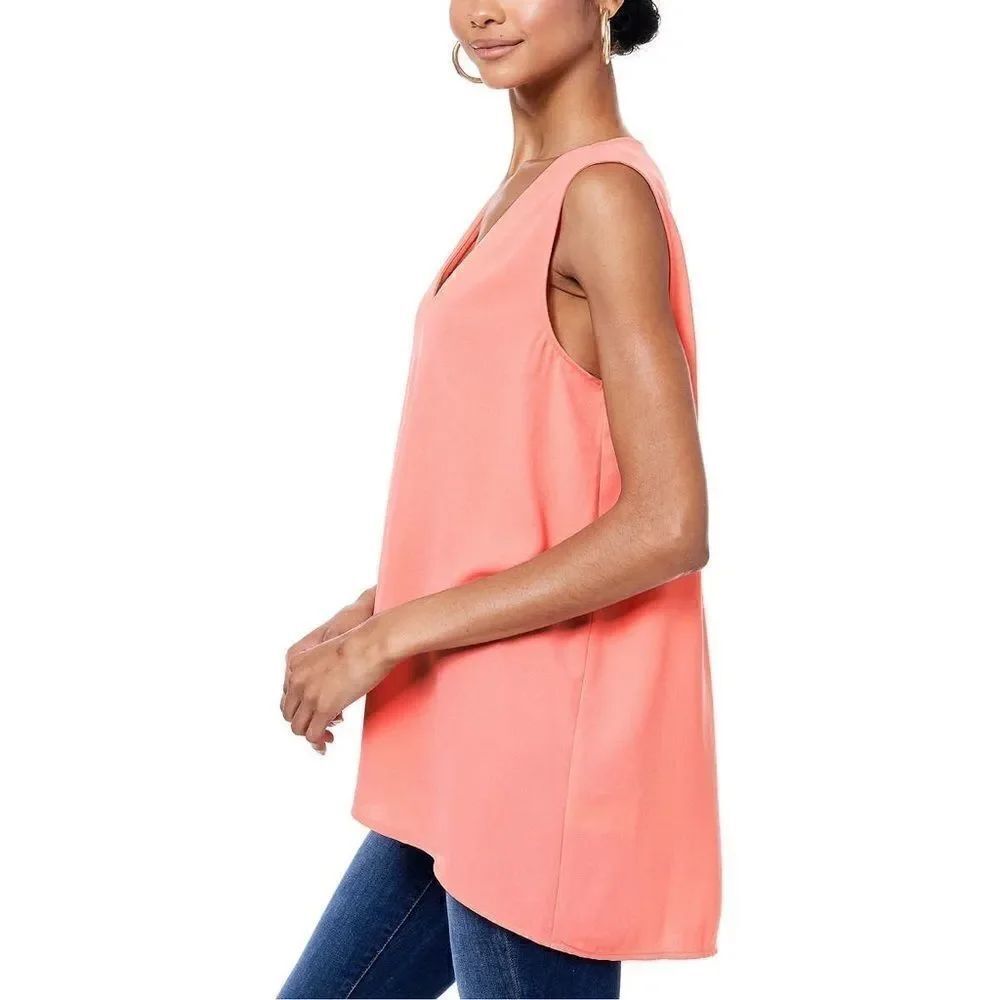 FEVER Ladies Versatile High-Low Sleeveless Tunic - Picture 3 of 7